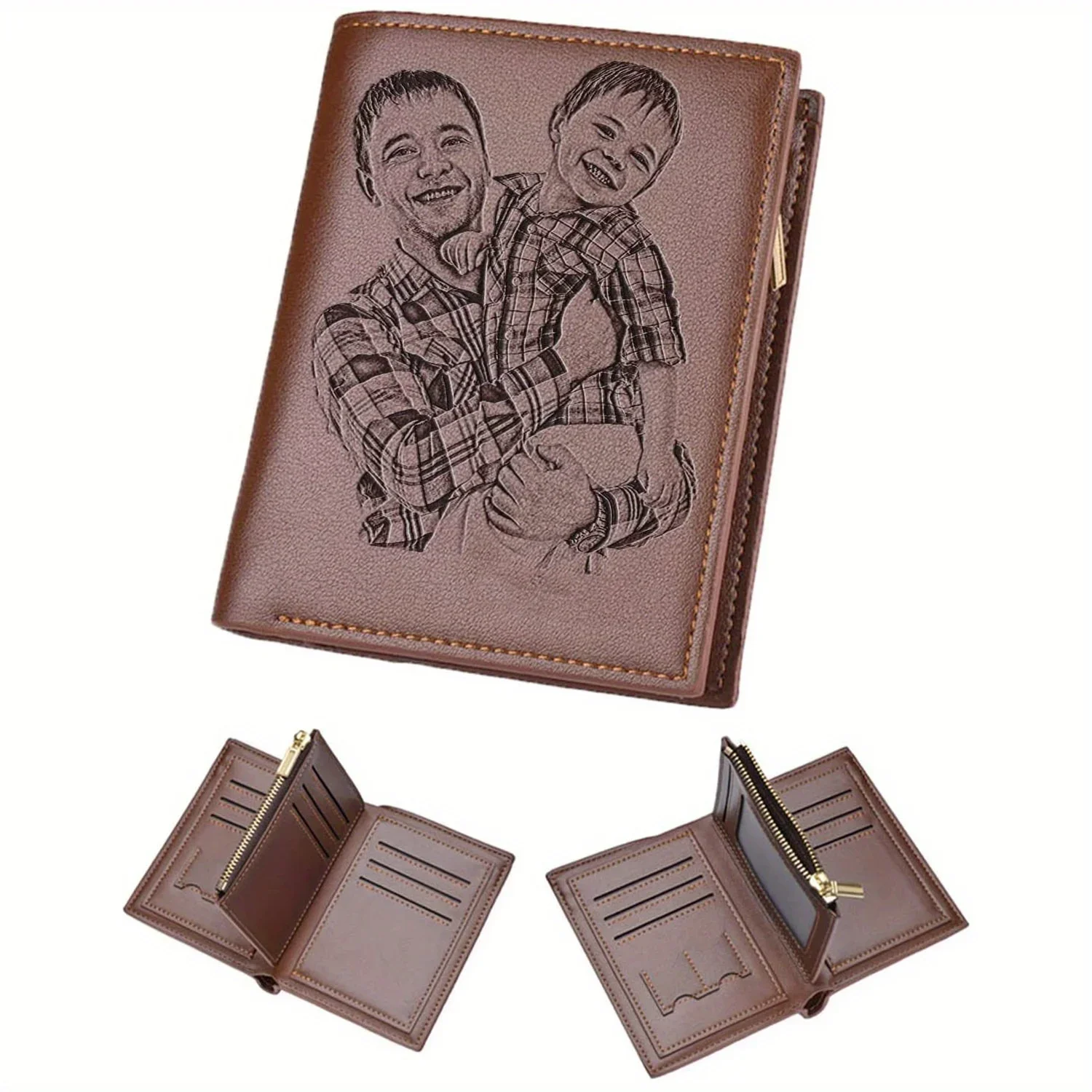 Photographic Memory - Cartera con foto de hombre grabada